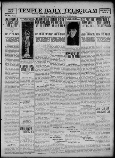 Temple Daily Telegram (Temple, Tex.), Vol. 14, No. 10, Ed. 1 Saturday ...