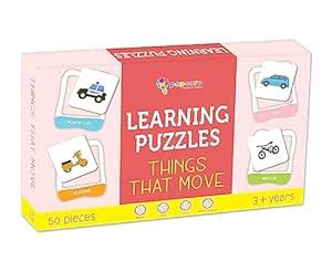Buy Popcorn Games & Puzzles Learning Puzzles Things That Move for Kids ...