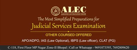 ALEC: Civil Judge Coaching in Bhopal | Law Coaching in Bhopal