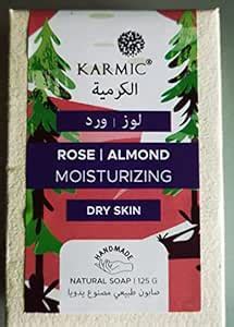 Buy KARMIC Rose Almond Soap | Natural Soap |Cleanser for Dry skin type ...