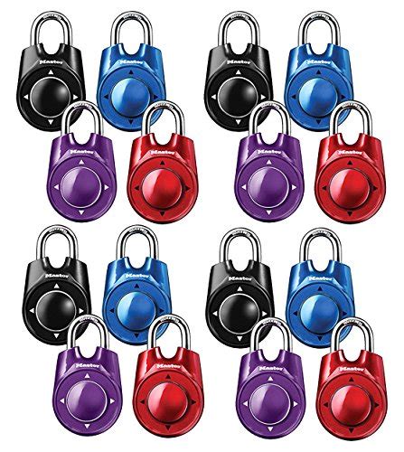 Master Lock 1500iD Speed Dial Combination Lock, Assorted Colors, 16 ...