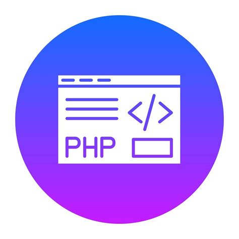 Php coding icon | Premium Vector