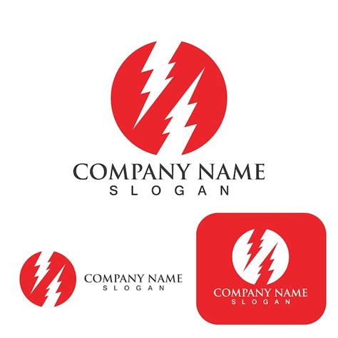 Thunderbolt-Logo und Symbolvektor | Premium Vektor