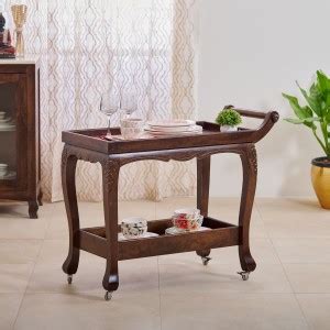 Home Centre Solid Wood Bar Trolley Price in India - Buy Home Centre ...