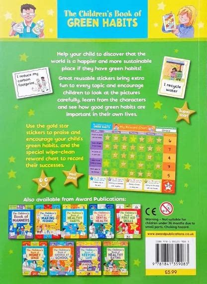 The Children's Book Of Green Habits Includes Reward Chart & Over 50 St ...
