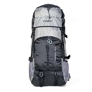 Buy EMMI BAGS 45 L Grey Micro Rib Nylon Trekker Rucksack at Amazon.in