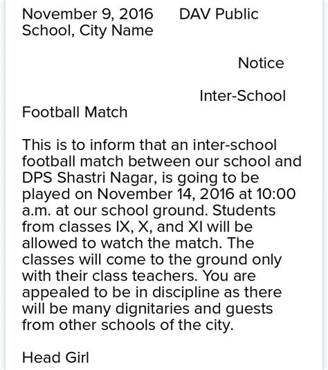 Write a notice on football match committee - Brainly.in