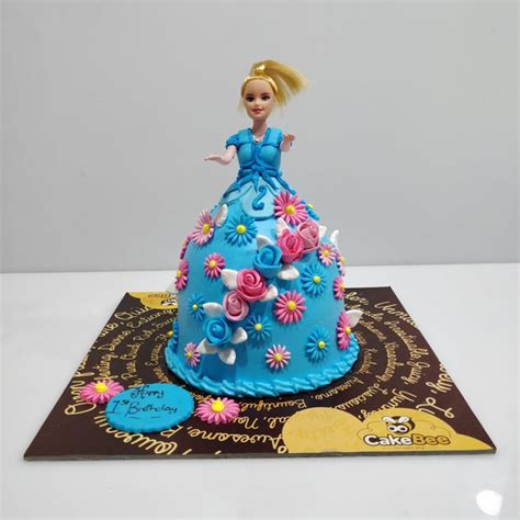 Barbie In Flower Land Fondant Cake| Barbie Cakes Online | CakeBee