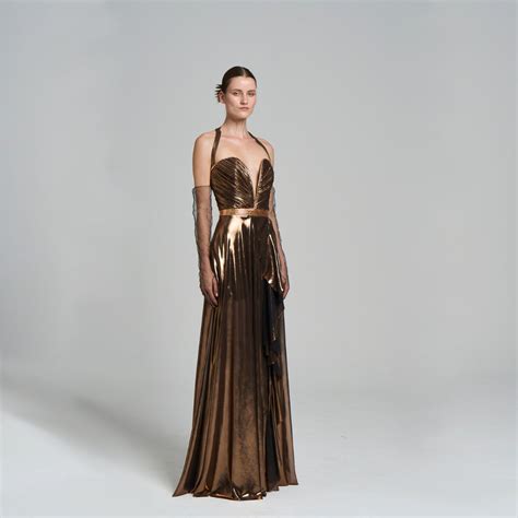 Dune Metallic Maxi Dress