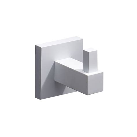 Italia 2-Piece Bianca Matte White Decorative Bathroom Hardware with ...