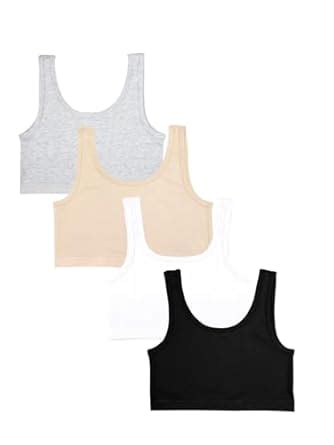 Buy CHARM N CHERISH Girls Sports Bra, Non Padded Cotton Bras-Slip On ...