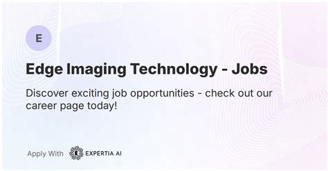 Edge Imaging Technology Career Page | Jobs