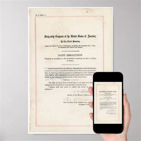 19th Amendment Poster | Zazzle
