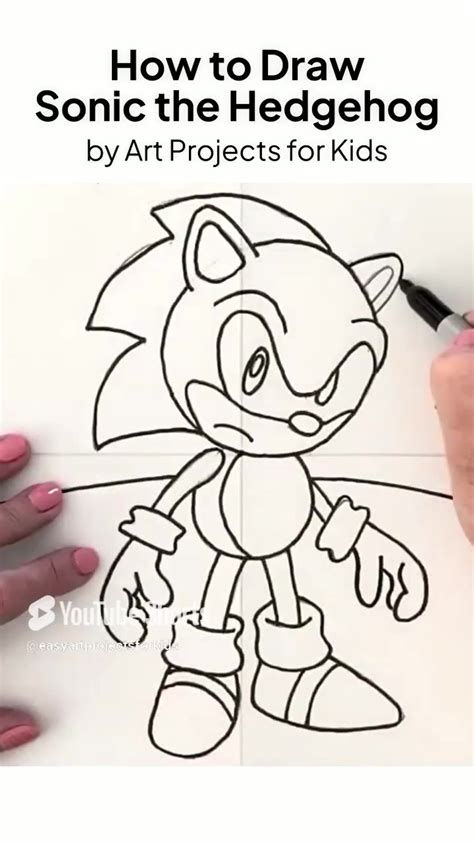 Image result for Tutorial Videos of How to Draw Sonic