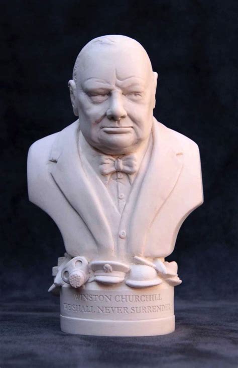 Buy Bust of Winston Churchill - Hand crafted in Gypsum Plaster in the ...
