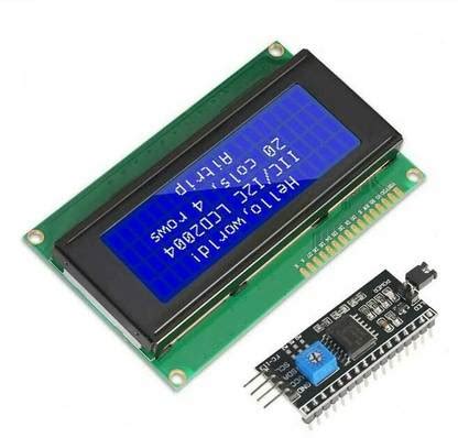AUTO BOTIX 16x4 LCD with I2C for Arduino (16 character, 4 line) Blue ...