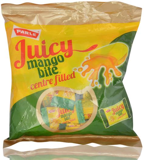 Parle Juicy Mango Bite Candies - Centre Filled, 247.5g Pouch : Amazon ...