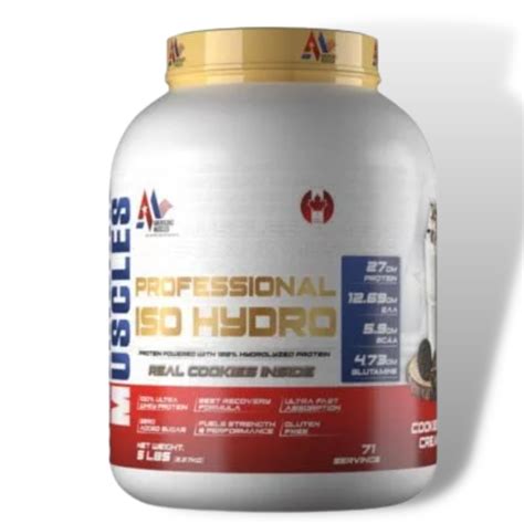 Americanz Muscles Professional ISO Hydro Protein 5 lbs Cookies & Cream ...