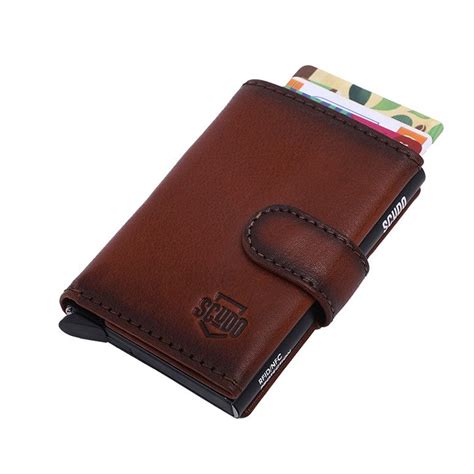 Burnished Slim Wallet - RFID Protected Leather – Scudo