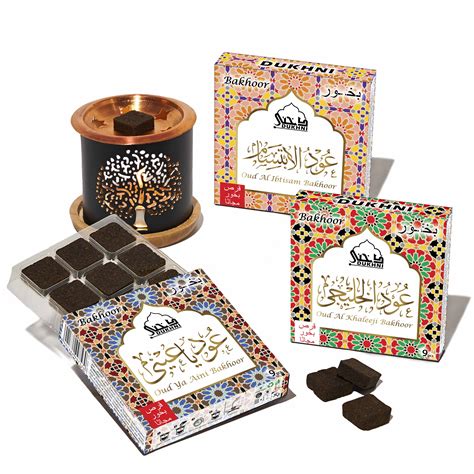 Buy Oud Ya Aini, Ibtisam, Khaleeji Bakhoor & Tree of Life Burner Online ...