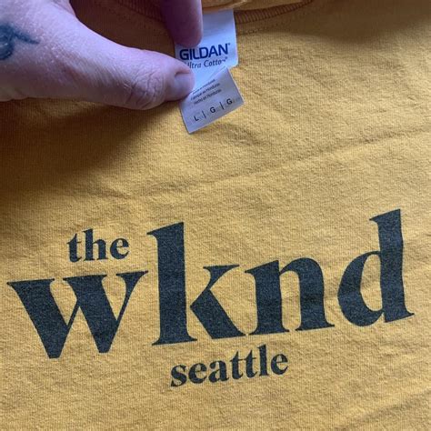 Yellow THE WEEKND Seattle 2019 tour king sleeve t... - Depop