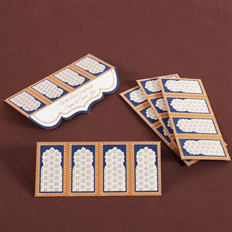 Jharokha Blue Money Envelope (Set of 10) – PaperMe