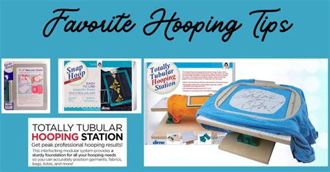 Machine Embroidery Hooping Tips 的图像结果