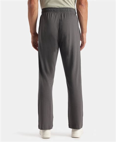 Buy Super Combed Cotton Rich Slim Fit Trackpants with Side and Zipper ...