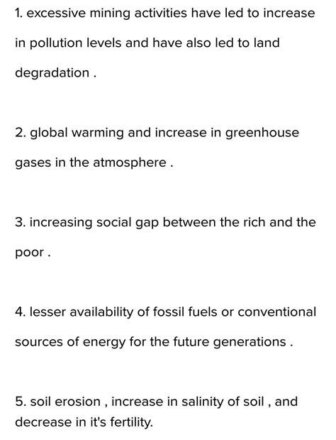 Indiscriminate used of resources has led to numerous problems ...
