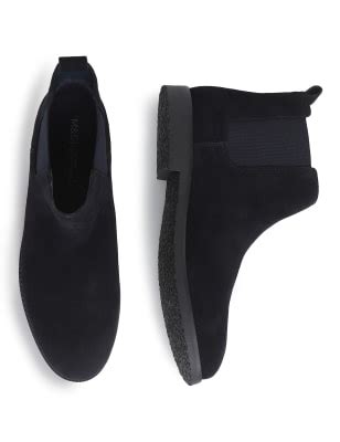 Suede Leather Plain Chelsea Boots