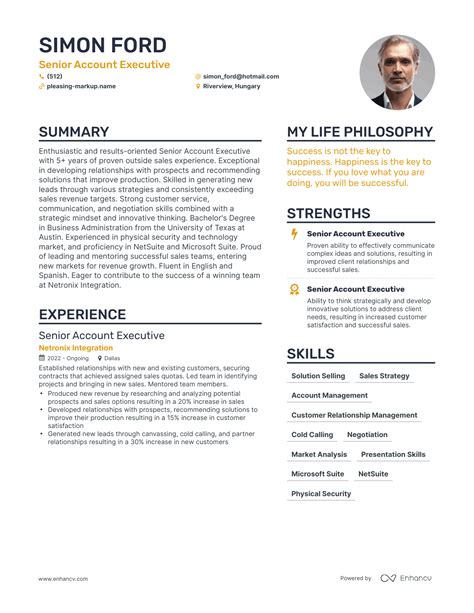 3 Senior Account Executive Resume Examples & How-To Guide for 2024