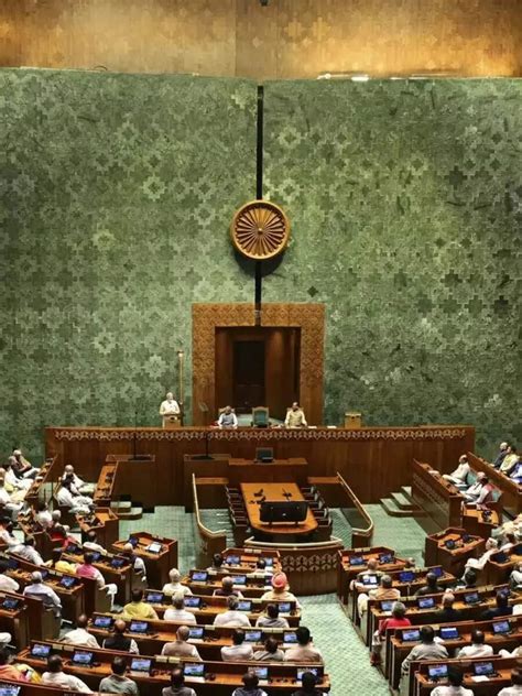 Pictures: PM, MPs, CMs step into new Parliament | Times of India