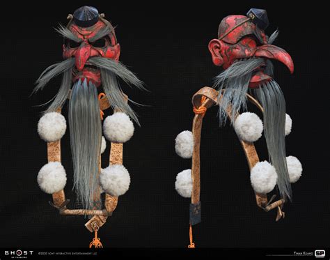 ArtStation - Ghost of Tsushima - Tengu Mask, Yinan Kuang | Ghost of ...