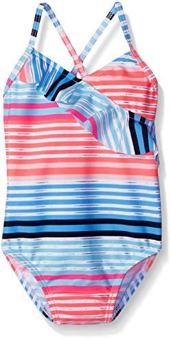 Buy Osh Kosh Toddler Girls Foil Print Stripe One Piece Swimsuit, Multi ...