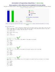 Image result for Intro to Programming Using Python Y Daniel Lang Answer Key