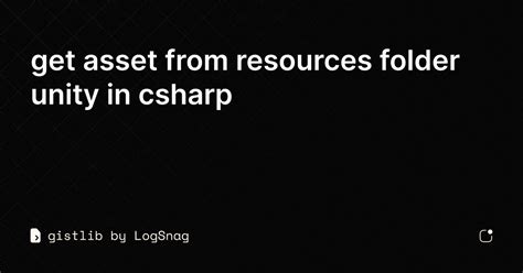 Image result for Unity Resources Folder