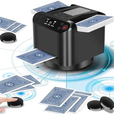 Magam Automatic Card Shuffler and Dealer(Black), Programmable Playing ...