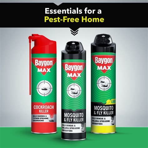 Baygon Max Mosquito & Fly Killer Spray, 400 ml Price, Uses, Side ...