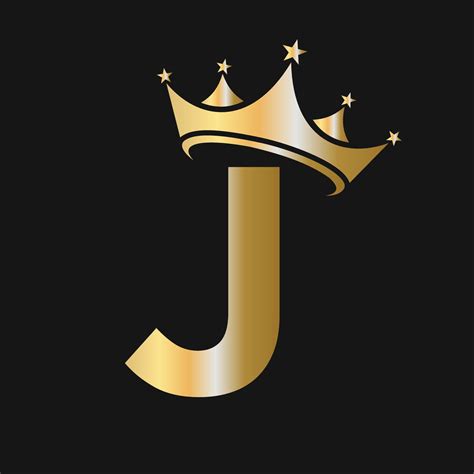 Letter J Crown Logo for Beauty, Fashion, Star, Elegant, Luxury Sign 17628511 Vector Art at Vecteezy