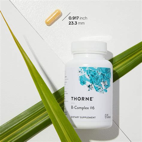 Buy Thorne B-Complex #6 - Vitamin B Complex with Active Forms of ...