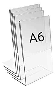 CRAFTSFY Acrylic Display Stand Tent Card Holder Sign Display Portrait ...