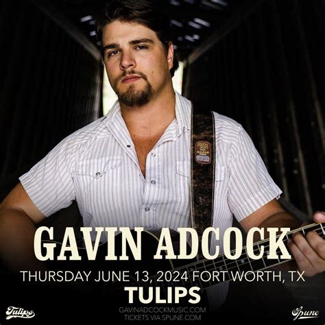 Spune: Gavin Adcock, Tulips FTW, Fort Worth, 25 May 2024 | AllEvents