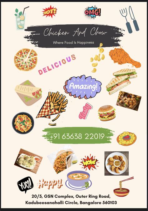 Menu at Chicken and chow, Bengaluru