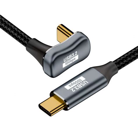 TECPHILE 100W Type C to USB C Fast Charging Cable, Opposite U-Shape ...