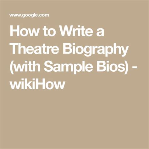 Actors Biography Example 的图像结果