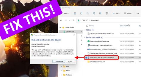 Fatal Error Installing Oracle VirtualBox for Windows 11 的图像结果