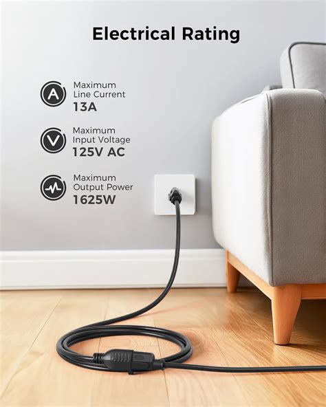 Buy [UL Listed] Cable Matters 2-Pack 16 AWG Heavy Duty 13A Power ...