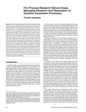 Fillable Online fs fed Fire Process Research Natural Areas - fs fed Fax ...