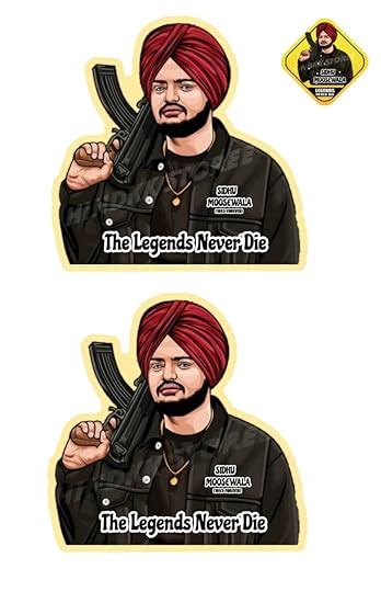 Buy Sidhu MOOSEWALA 4 Stickers (2 Sizes) | The Legends Sidhu MOOSEWALA ...