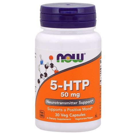 Now Foods 5 - Htp 50 Mg Neurotransmitter Support Capsules - 30 Veg ...
